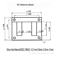 EI66 (7/8 &quot;) Trasformatore del nucleo di ferro IE e I Laminazione (core) 57MM_50PN1300A (nessun buco)